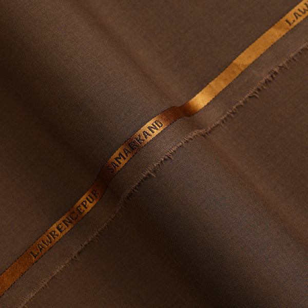 Melange-Chocolate Brown, Samarkand Shalwar Kameez Fabric