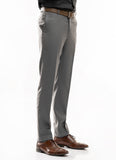 Plain-Grey, Tropicle Exclusive Wool Blend Formal Trouser