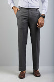 Plain Grey Worsted Flanne Formal Trouser