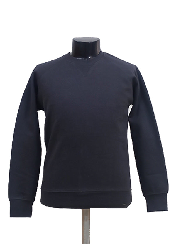 Crew Neck  - Woolen Fleece Grey Plain