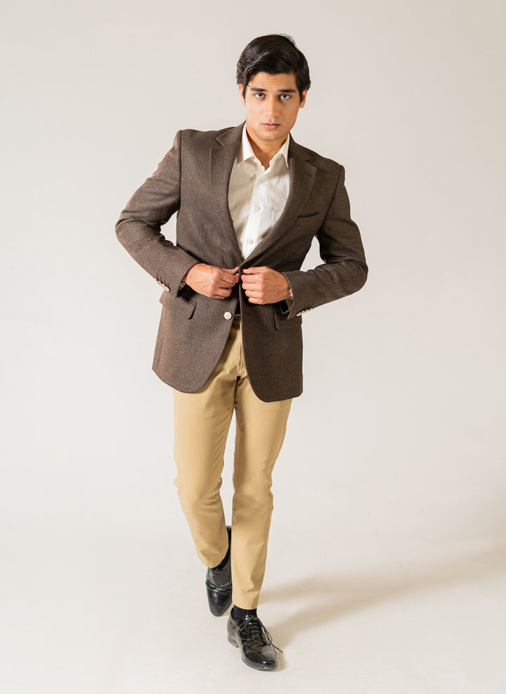 2210-00220-040-1-003 L-Jacket Worsted Tweed Wool Rich Brown Winter 2