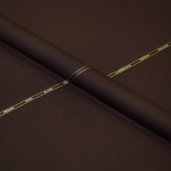 Maroon Plain , Wool Blend, Tropical Exclusive Suiting Fabric