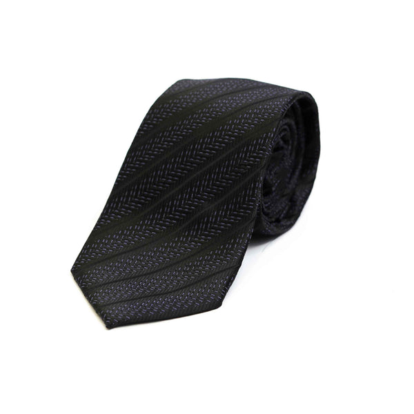 Ties - Silk Rich Black Design