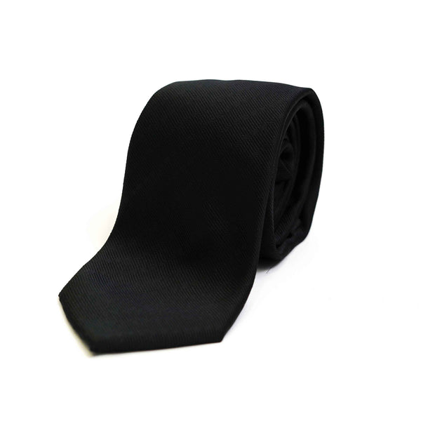 Ties - Silk Rich Black Design