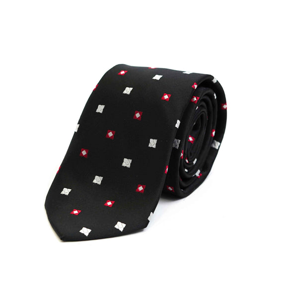 Ties - Silk Rich Black Design