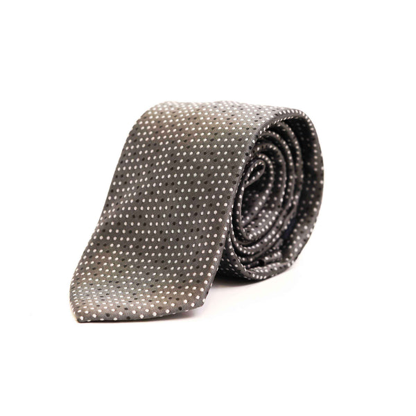 Ties - Silk Rich Medium Grey Design