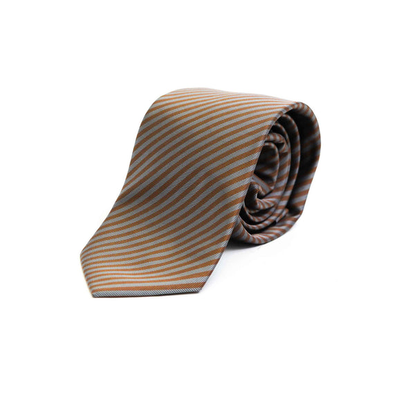 Ties - Silk Rich Brownish Grey Design