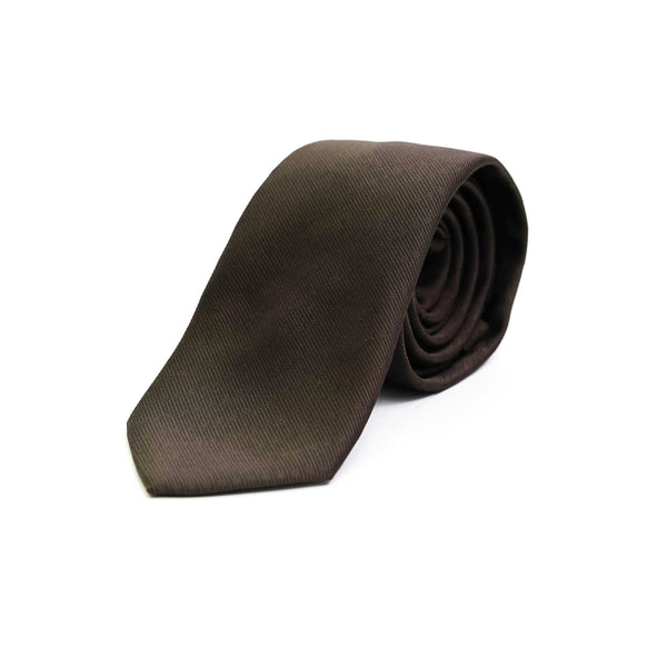 Ties - Silk Rich Coffee Brown Design