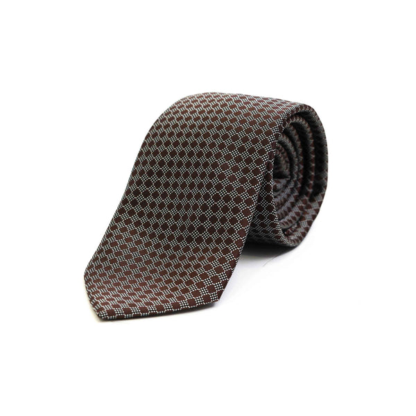 Ties - Silk Rich Warm Brown Design