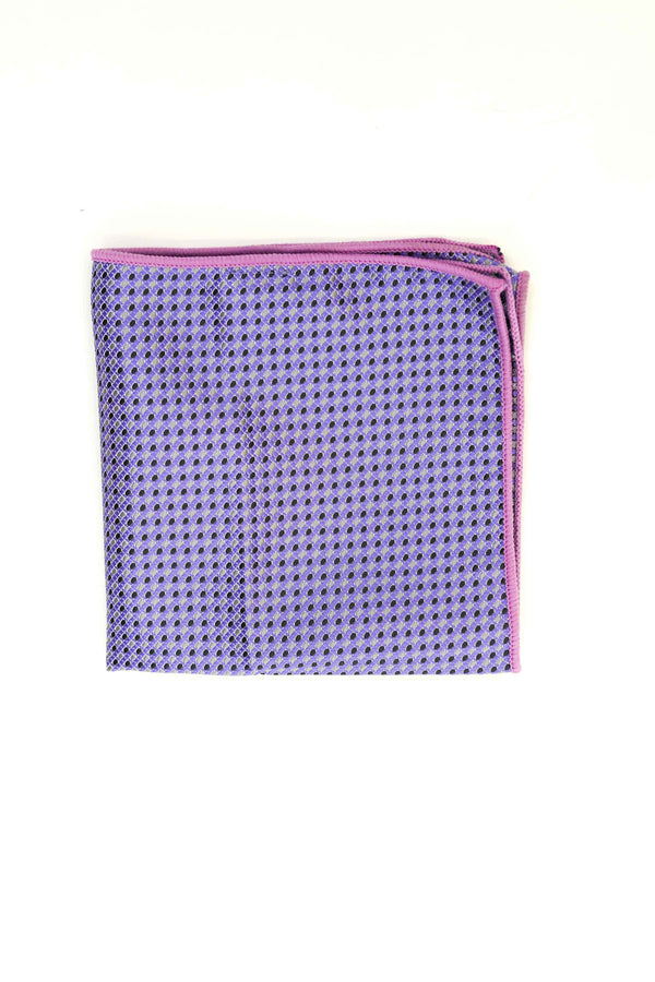 Pocket Square - Rich Silk Light Purple Design