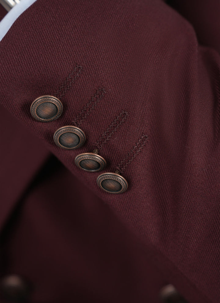 2210-00330-070-0-000 L-Jacket Superior Serge Super 70's Maroon Winter 2