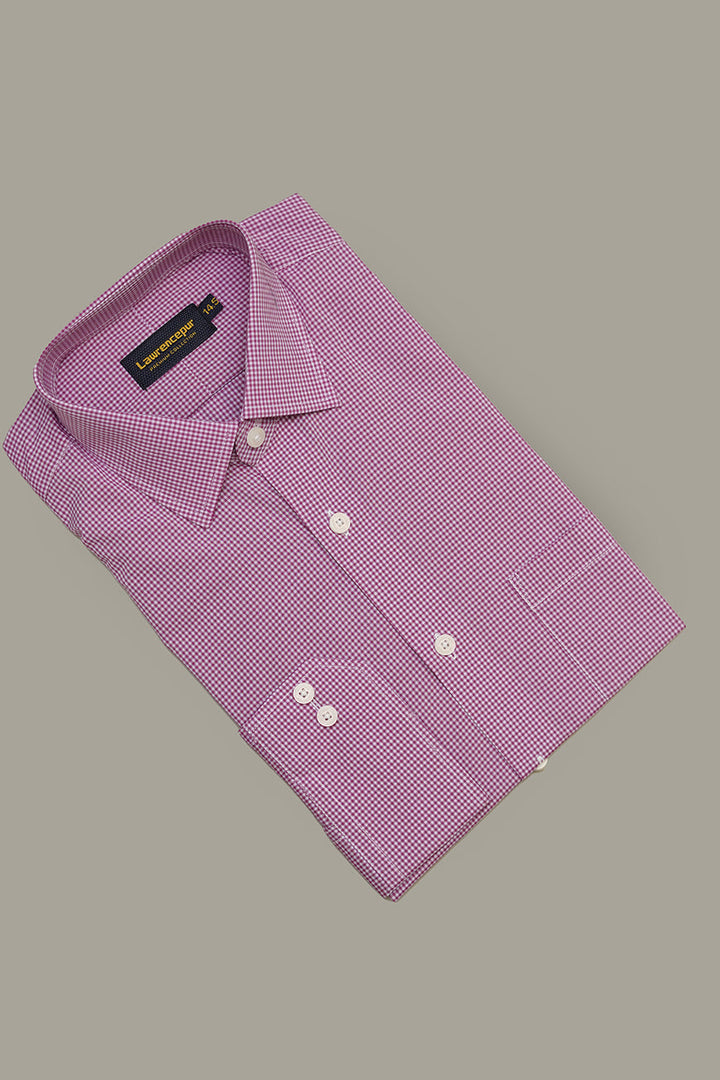 Pink Checkered Shirt - Stylish Formal Wear Pakistan