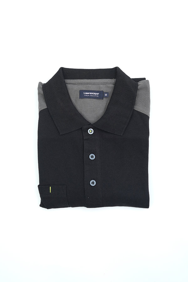 Polo Shirt - Greyish Black Design