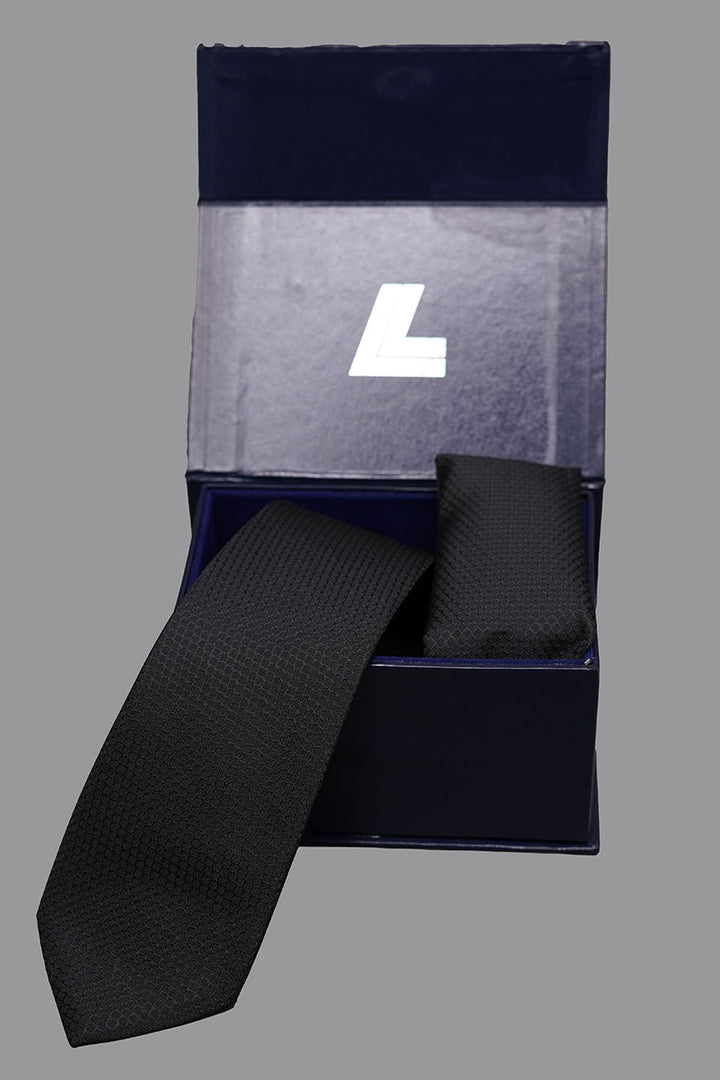 Silk tie and pocket square set – multicolor abstract design 01-4100-70204-130-8-076