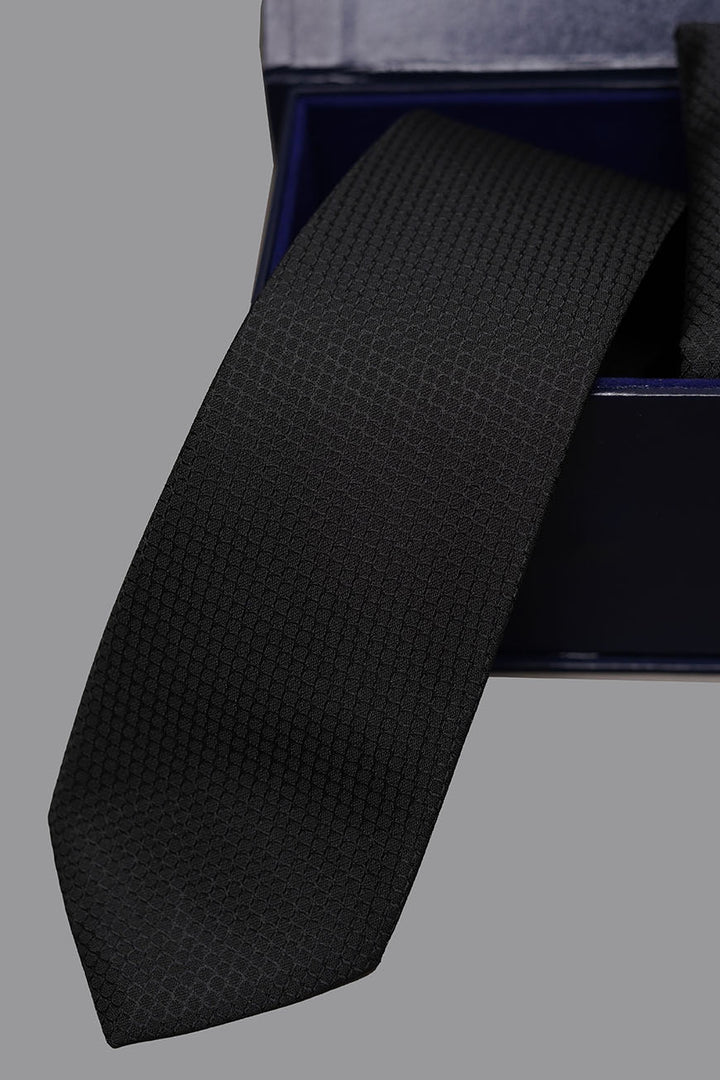 Silk tie and pocket square set – multicolor abstract design 01-