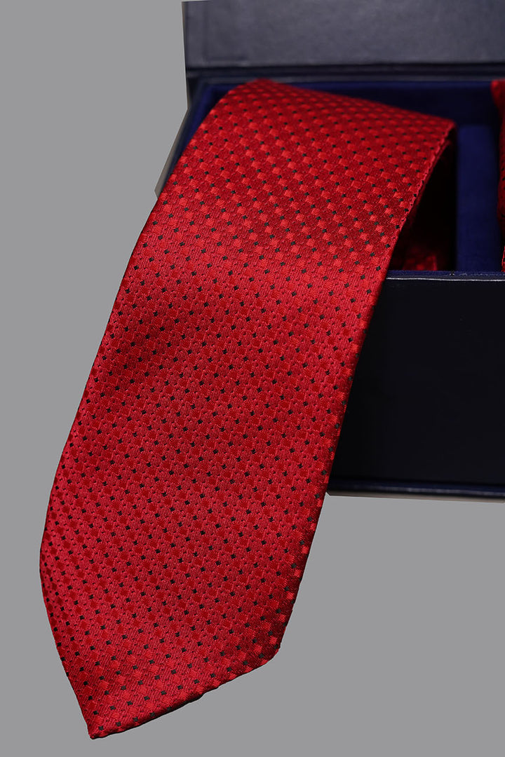 Detailed texture shot silk tie and square, design 13-