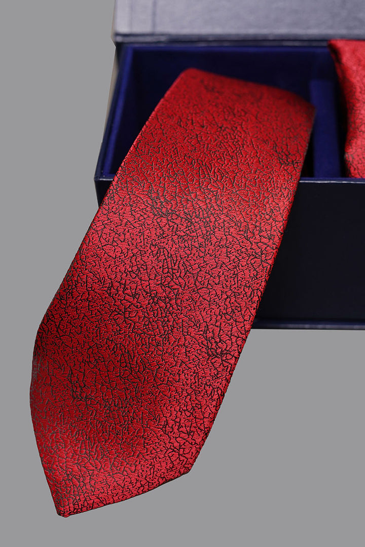 Close-up fabric pattern tie and square, design 16-