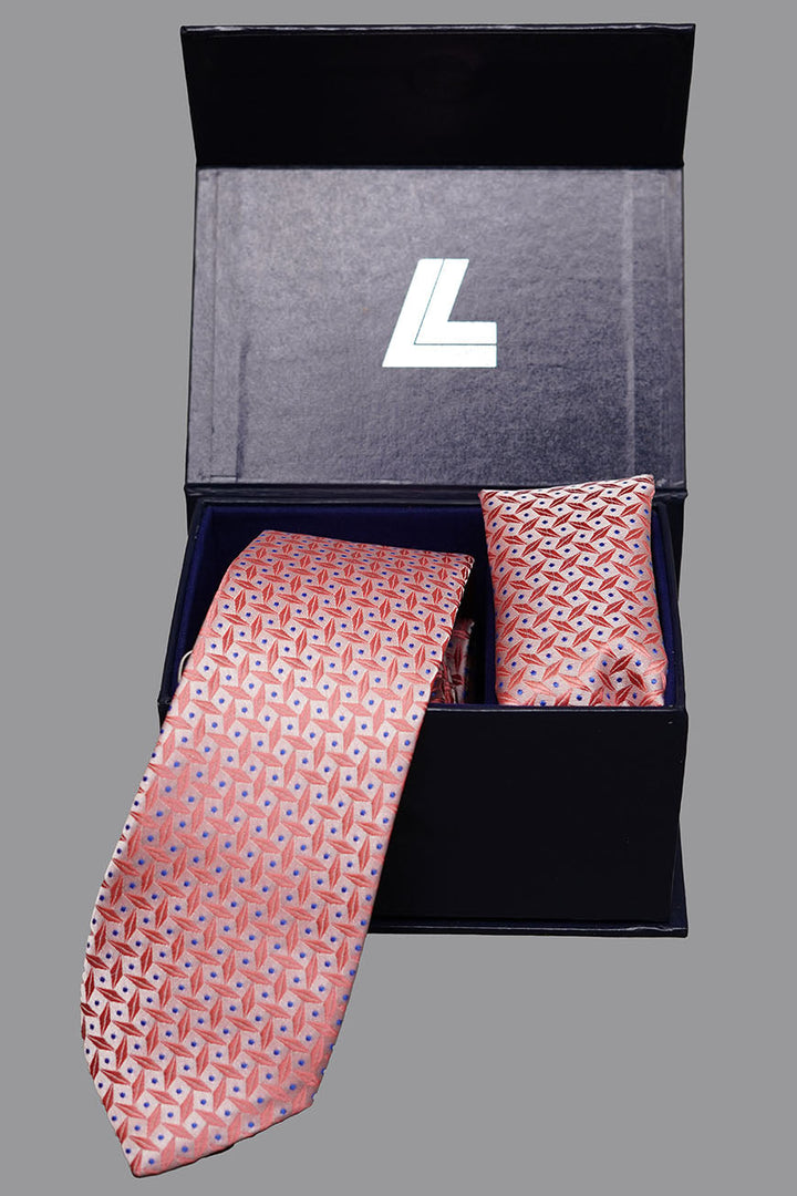 Pink Silk Tie & Pocket Square Set - Premium Men’s Accessories