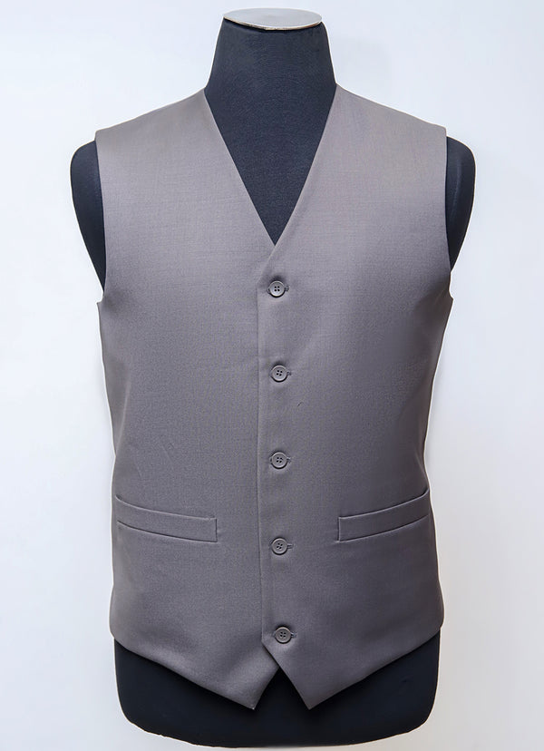 Plain-Brown, Tropical Exclusive, V-Neck Vest