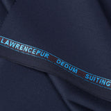 Textured Midnight Blue, Wool Blend Stretch, Dedum Suiting Fabric