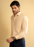 Plain-Beige, Charlie Formal Shirt