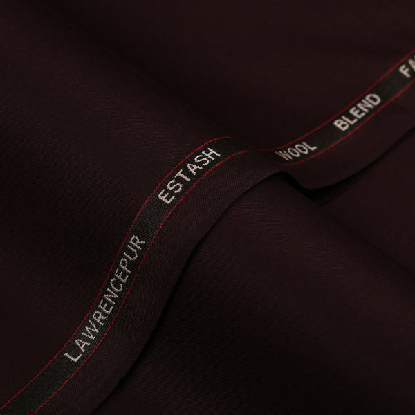 Plain-Maroon, Wool Blend, Estash Suiting Fabric